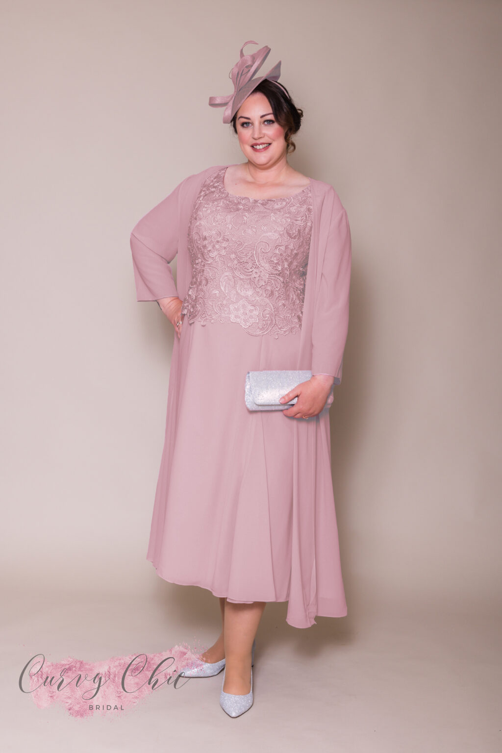 plus size mother of the bride dresses pink