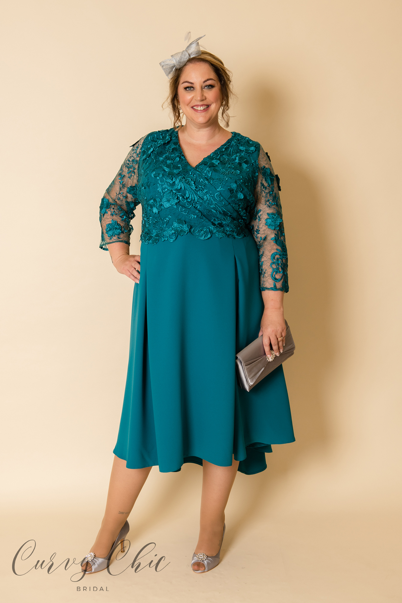 Willow Dress | Teal, Pink, Blue Curvy Bridal | Plus Size of the Bride/Groom