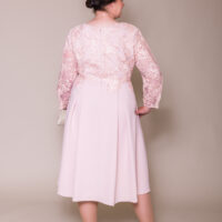 Zahara Plus size mother of the bride/groom Dress back sleeves