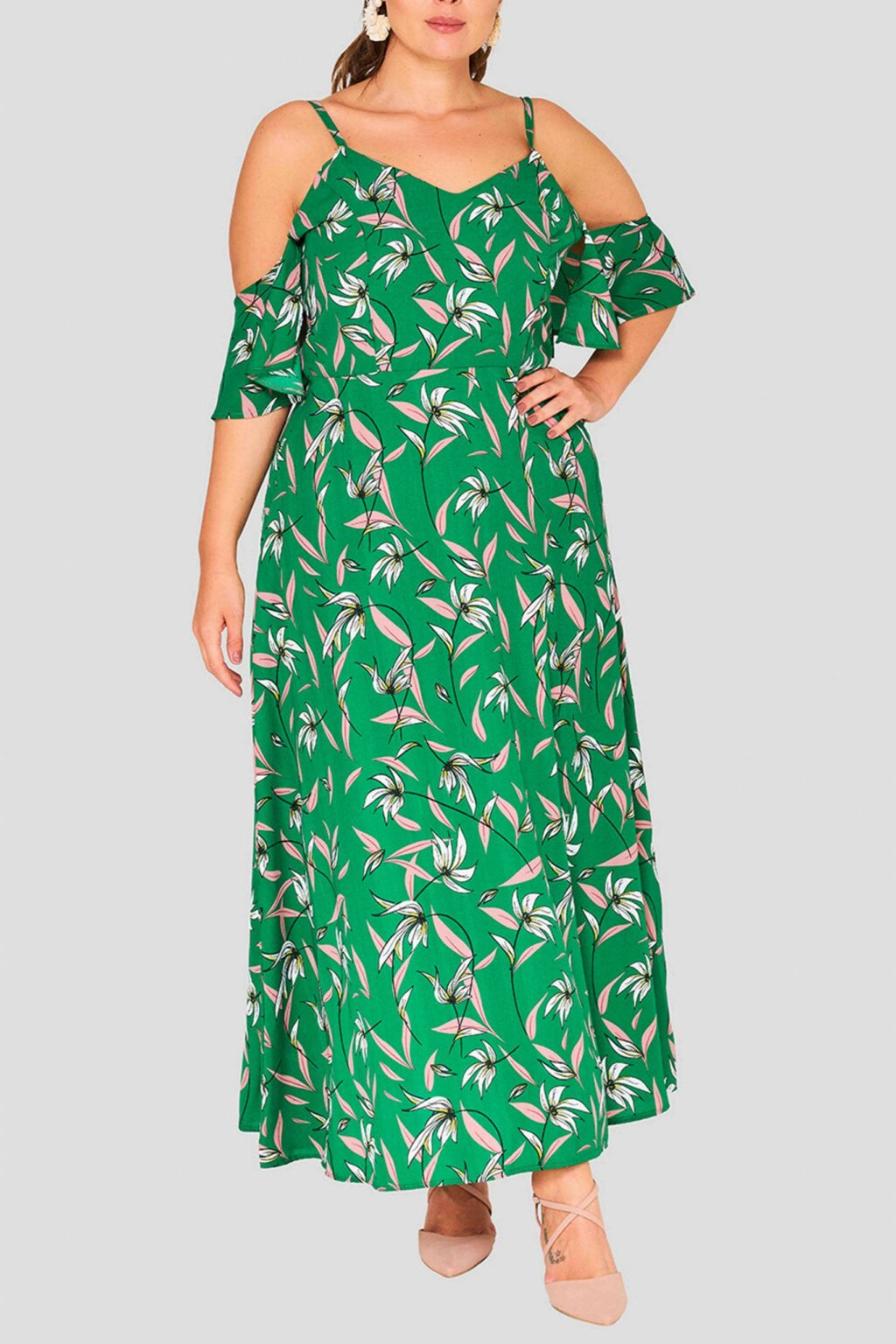 Plus Size Green Maxi Dress | Curvy Chic ...