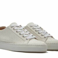 Millie - Ivory Shimmer Wedding Trainers PAIR