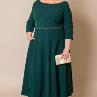 991826 Plus size mother of the bride:groom dress emerald green Ireland
