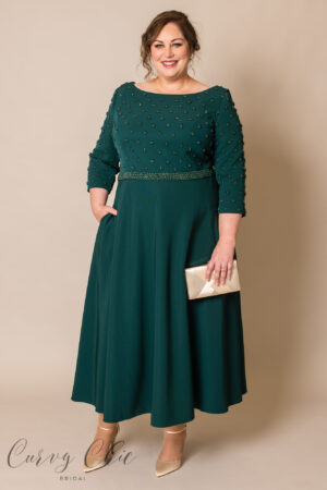991826 Plus size mother of the bride:groom dress emerald green Ireland