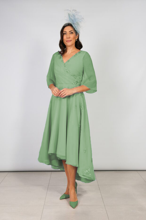Driftrose Dress RDAD1243 Sage Green